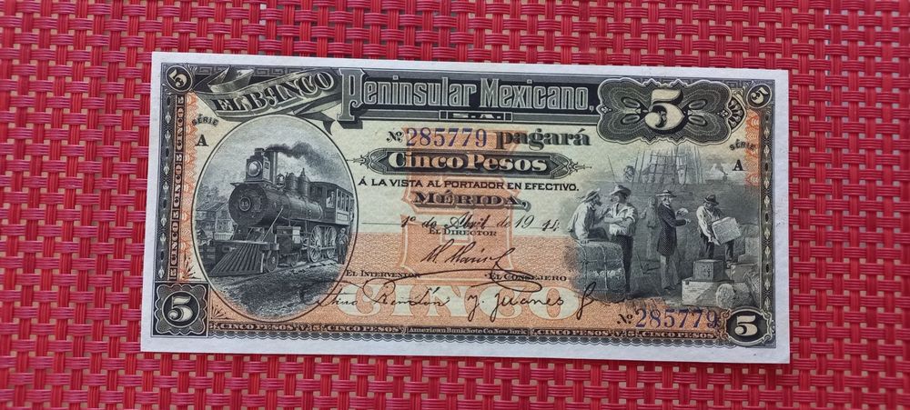 Mexico 5 Pesos 1914 Unc Kaufen auf Ricardo