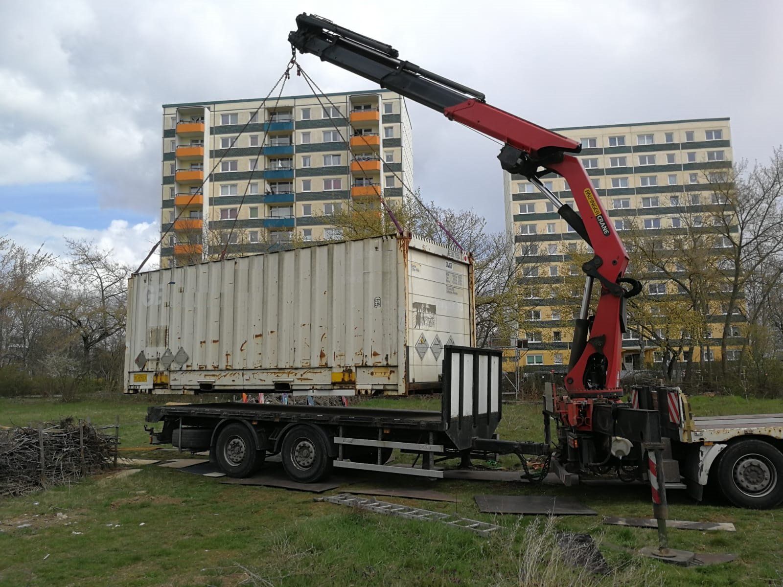 Contenitori edile: Wechselbrücke Container auf Stelzen BDF 7,45m Rolltor Rollto – Usato da Hamburg venduto da inf_r2kx 5