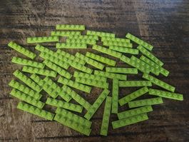 lego 3666 lot de 50 pièces Lime Plate 1 x 6