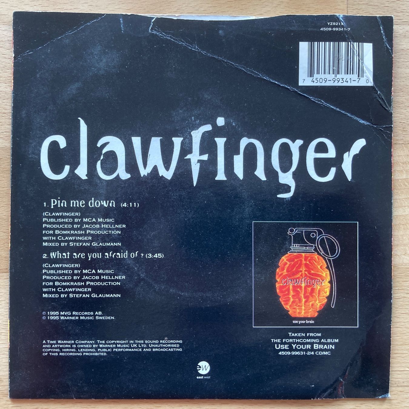 Dischi in vinile: CLAWFINGER, PIN ME DOWN, SINGLE,1995, ROCK – Usato da Thun venduto da estrol 1