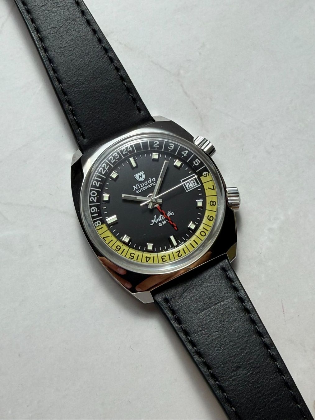 Nivada Orologi: Nivada Grenchen Antarctic GMT – Nuovo (secondo la descrizione) da Villarepos venduto da aTimeAffair 1