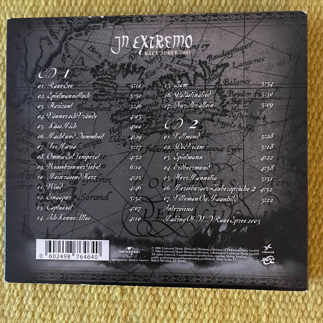 CD: JN EXTREMO-2CD RAUE SPREE 2005 (DIGIPACK) – Usato da Rorschacherberg venduto da CD-Roli 1