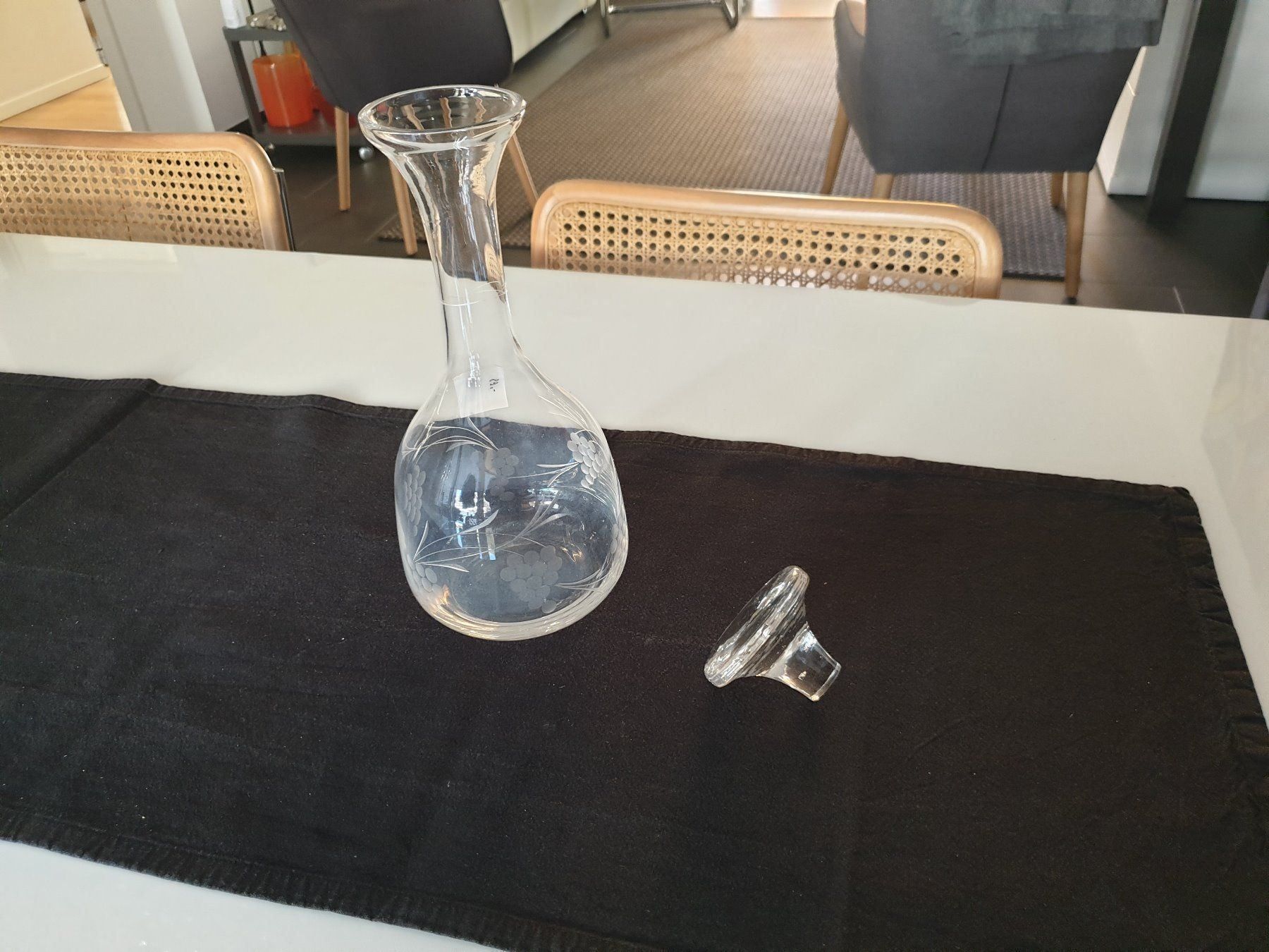 Caraffe: JUGENDSTILGLAS-KARAFFEE GERIZT – Usato da Locarno venduto da ICARO8 3