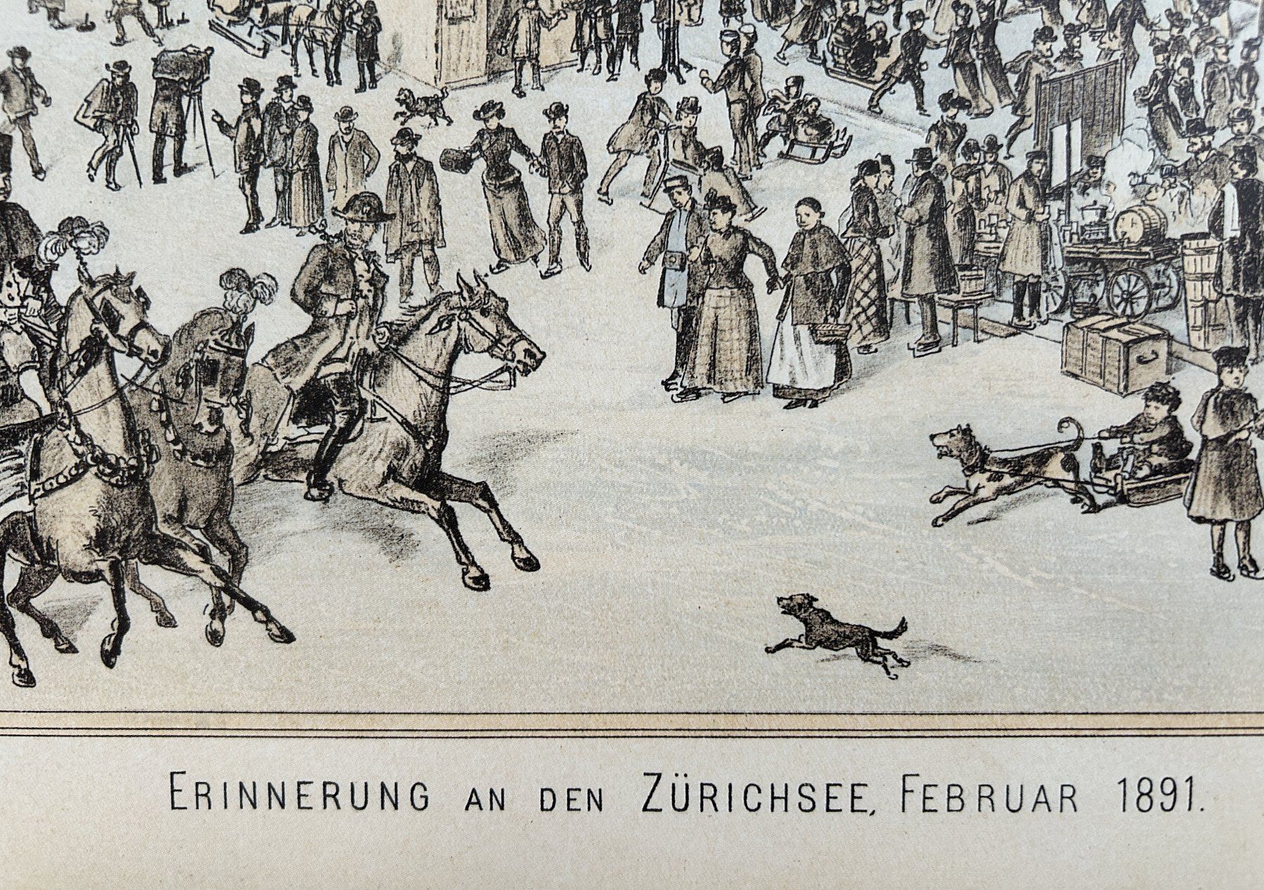 Poster & Bilder: SEEGRÖRNI IN ZÜRICH 1891 – Gebraucht aus Zürich von Domus09 4