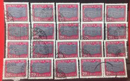 Nr.B 105 mit Stempel Einsteckkarte Voll
