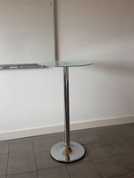 Hoher Glastisch / Stehtisch, Höhe ca. 110 cm
