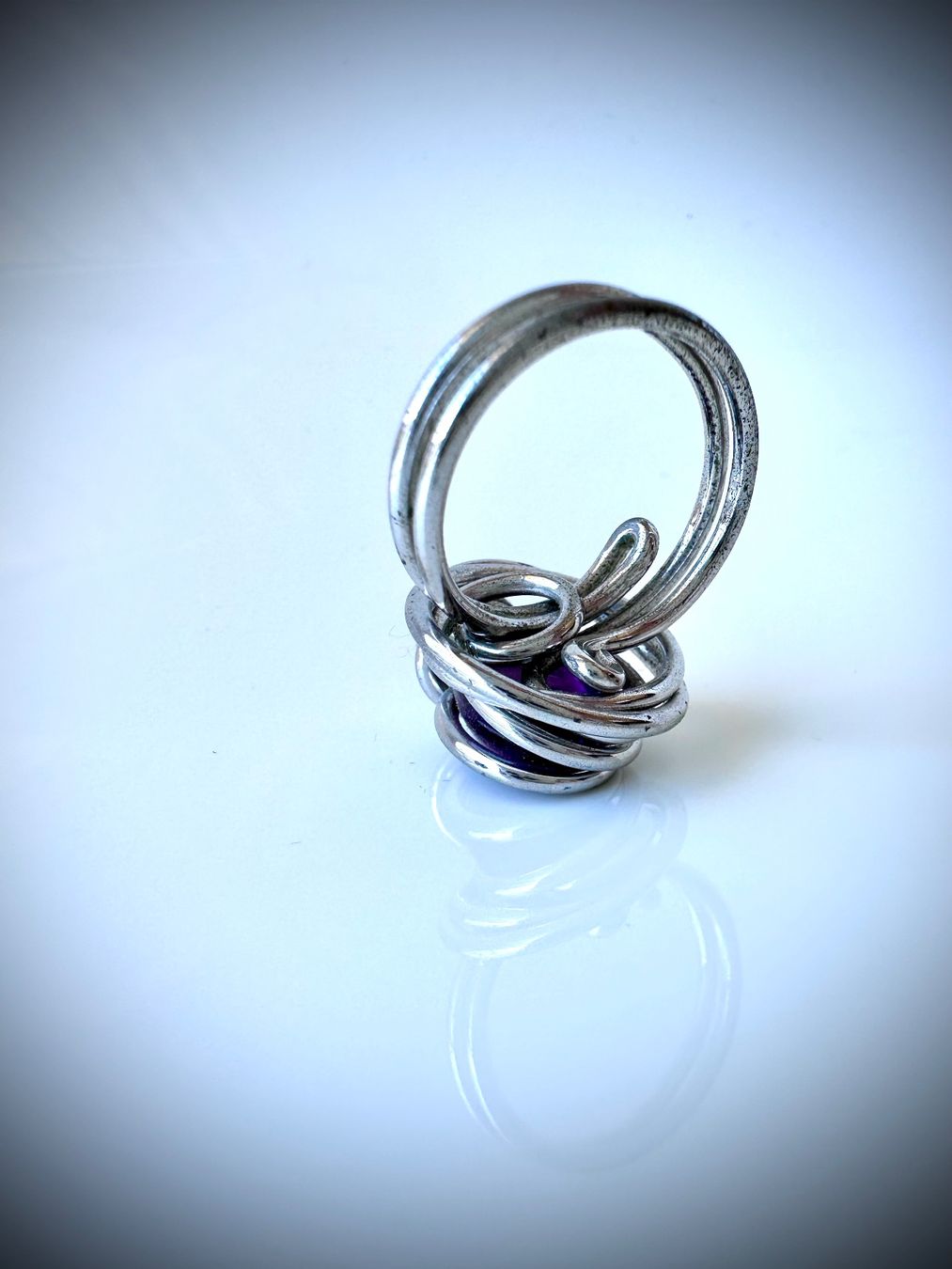 Ringe: Anello di design metallo con ametista – Gebraucht aus Agno von Saretta77 3