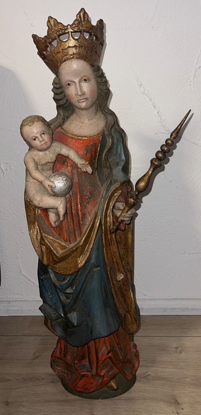 Sculture & Statue: Alte handgeschnitzte Madonna mit Kind ca. 75 cm – Usato da Rümlang venduto da turudic2005