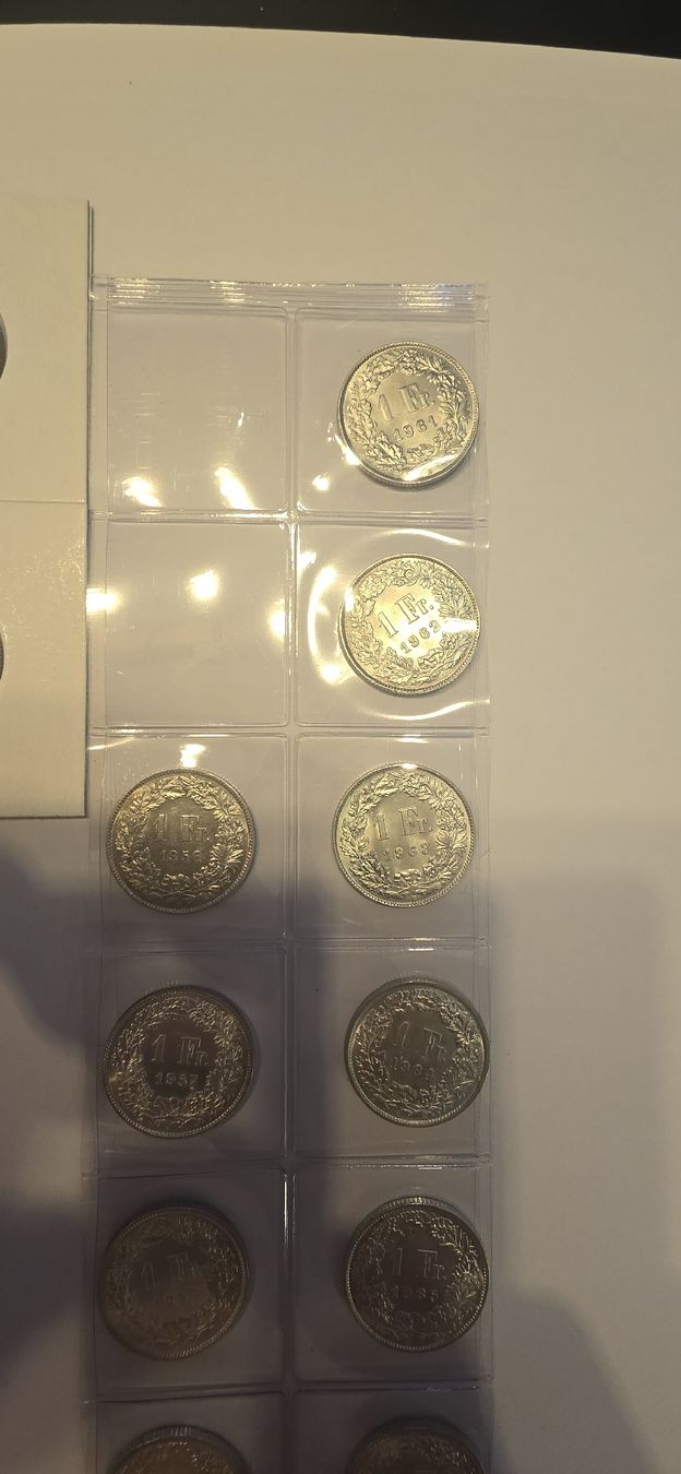 Alle Münzen: Pieces 1chf 1953 - 1967 ab 1.- – Neu (gemäss Beschreibung) aus Fribourg von yan_z5fr 2