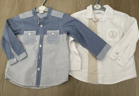 Boys Shirts. Set of 2. Okaidi H&M.