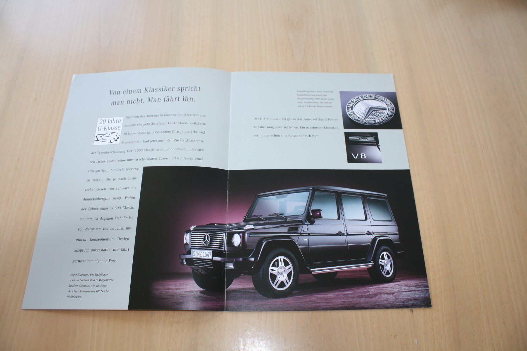 Mercedes-Benz Documenti: Mercedes G 500 Classic Prospekt 2/1999 – Usato da Wikon venduto da erwin400 1