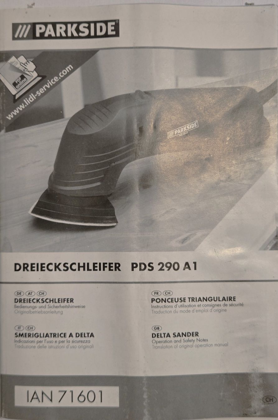 Parkside Smerigliatrici & Lucidatrici: Dreieckschleifer 290W – Usato da Bellach venduto da zaphod-1 5