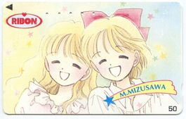 RIBON - seltene japanische Comic/Manga Telefonkarte