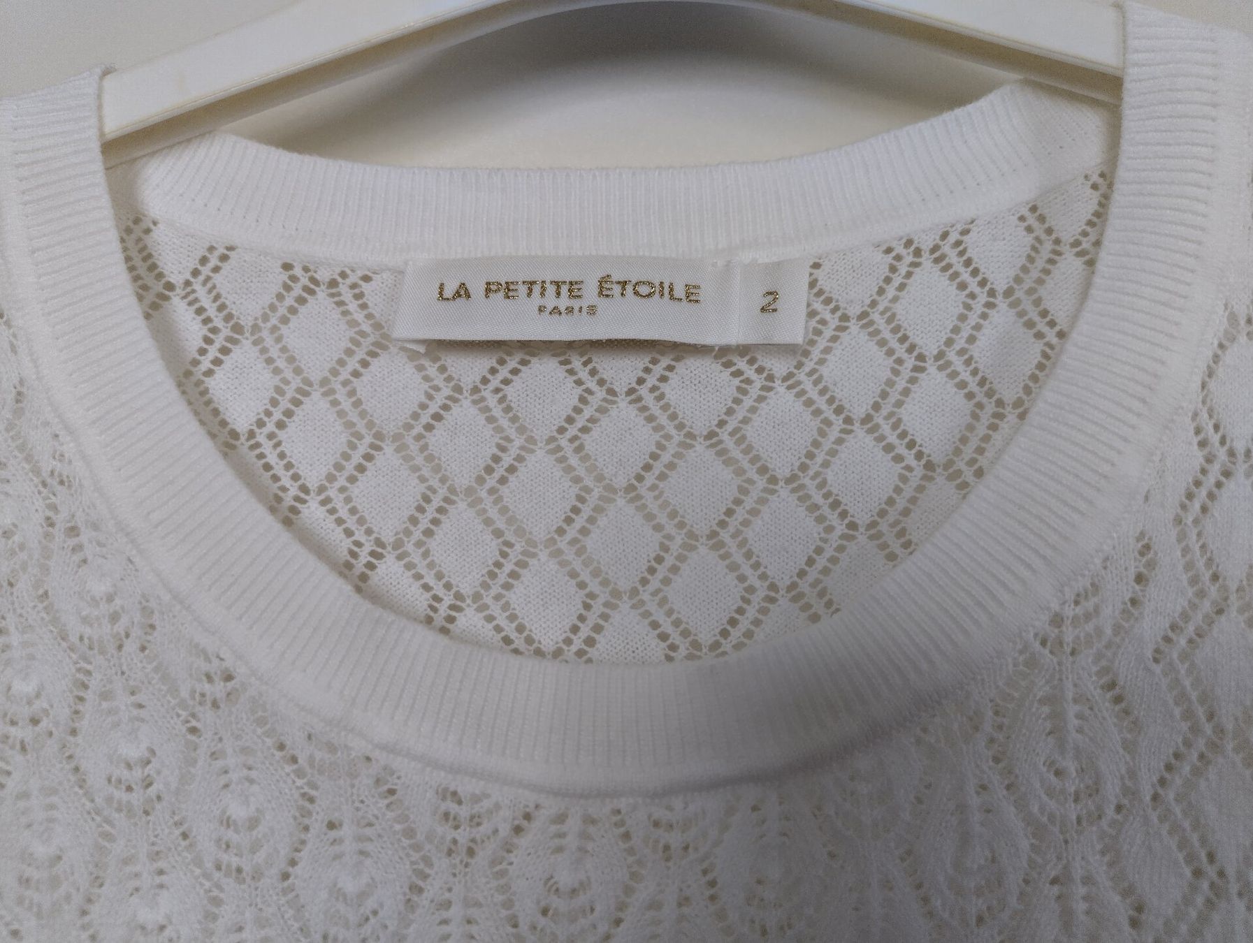 Maglioni & Felpe: La Petite Étoile Strickpullover Kurzarm Weiss36/38 NEUWERTIG – Nuovo (secondo la descrizione) da Baar venduto da Minerva2 2