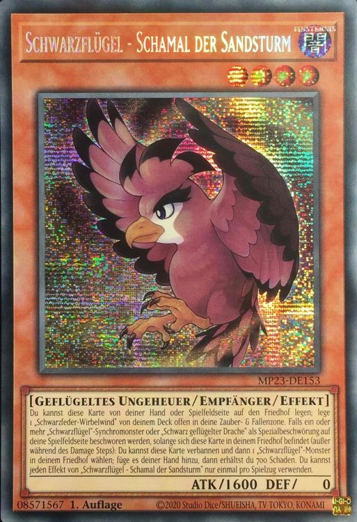 Yugioh Schwarzflügel – Bora Der Speer Ultra Rare Deutsch 1. Auflage – Inklusive Ultrapro Toploader Zum Schutz