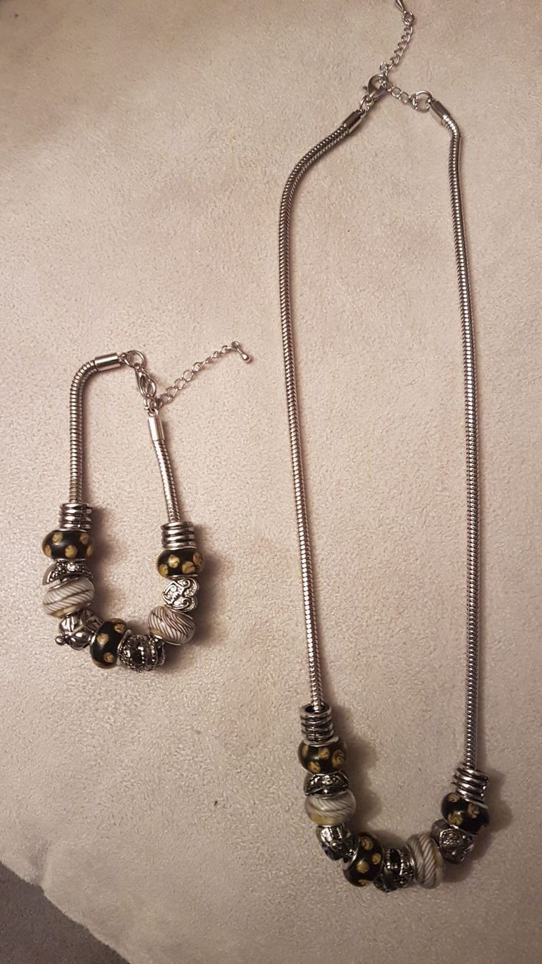 Catenine: Kette und Armband mit Schmucksteinen – Nuovo (secondo la descrizione) da Oberengstringen venduto da Sheera7 6