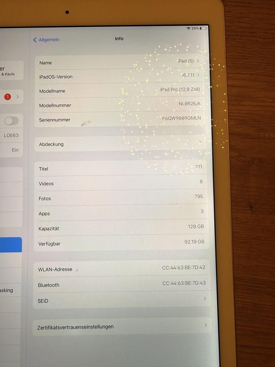Apple Tablet PC: Ipad Pro 1. Generation 128GB – Usato da Bonaduz venduto da Avenada 1