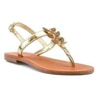 🦋 LES TROPEZIENNES 🦋 OFEA Leder Sandalen Goldfarben 38 39