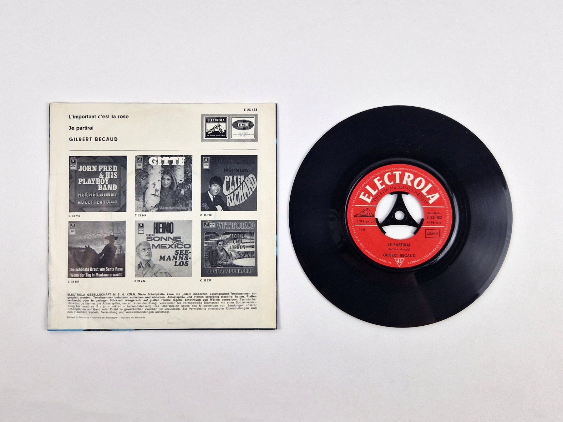 Schallplatten: Gilbert Bécaud Vinyl Sammlung 3x Chanson Klassiker – Gebraucht aus Basel von Restwert_Basel 2