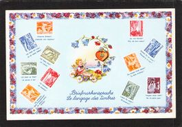 AK Briefmarkensprache