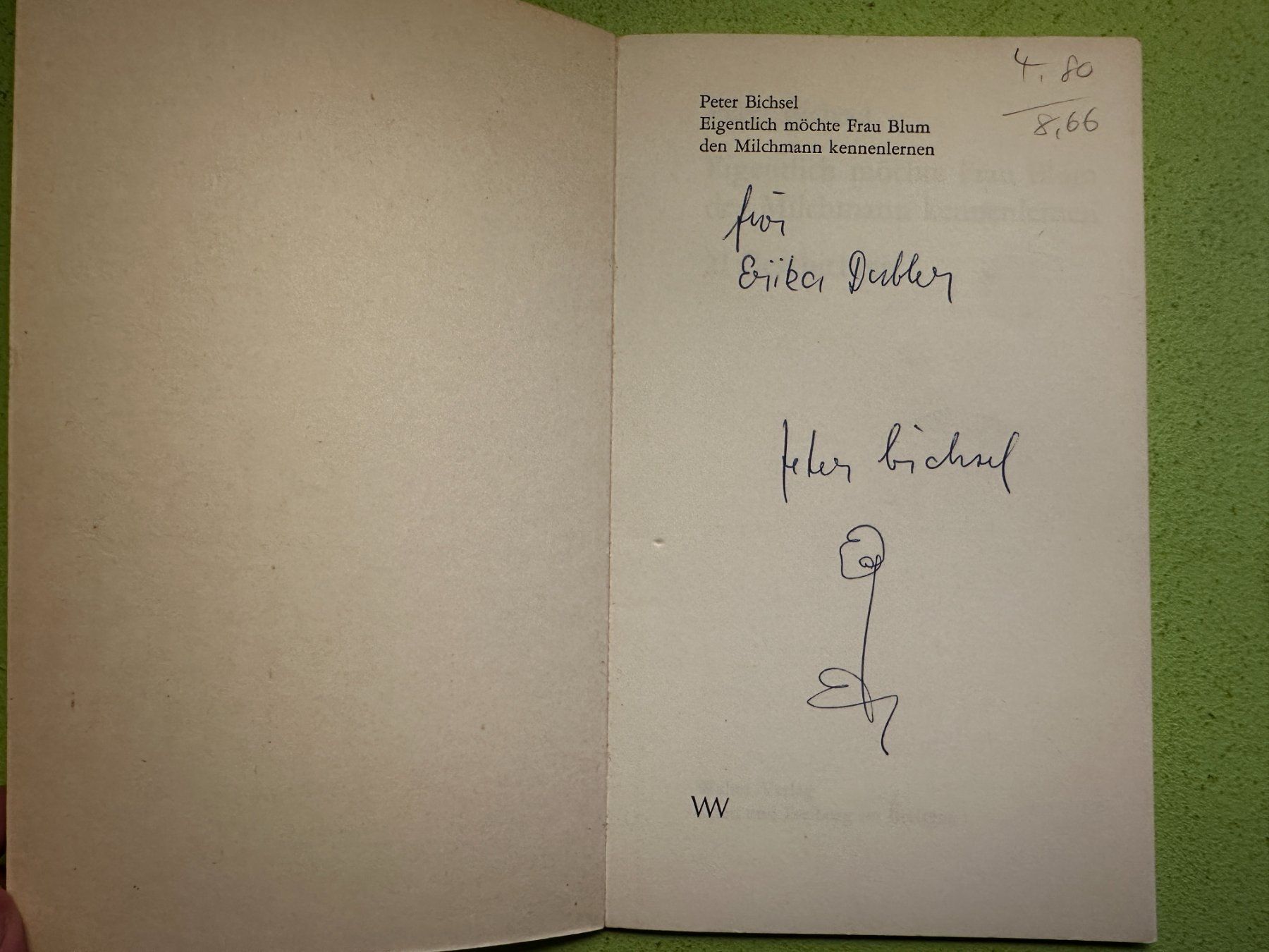Libri: Peter Bichsel: Eigentlich möchte Frau Blum den Milchmann ... – Usato da Zürich venduto da allp 1