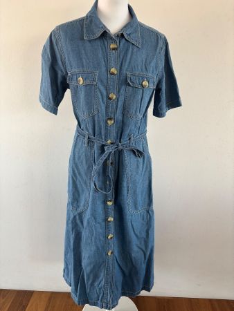 LEON&HARPER : Robe Jeans avec ceinture, taille 36