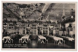Urnäsch, Rossfall-Saal dekoriert, Sennen-Ball, Feldpost 1930