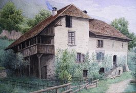 Wilhelm BENTELI SCHwarzenegg, Aquarell HEIDEHAUS OBERHOFEN