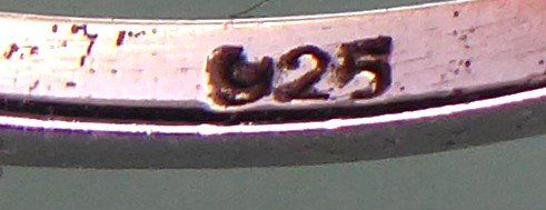 Anelli: Ring 925 Silber mit synthetischen Steinchen und Perle – Usato da Muri AG venduto da silvermouse007 4