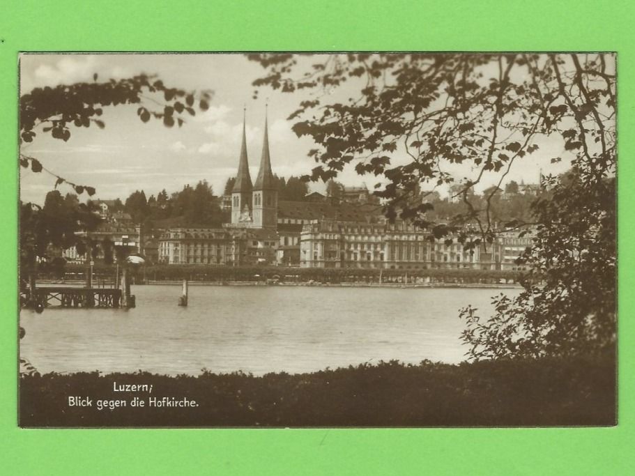 Cartoline postali: Luzern, Blick gegen die Hofkirche – Usato da Zürich venduto da t24_de