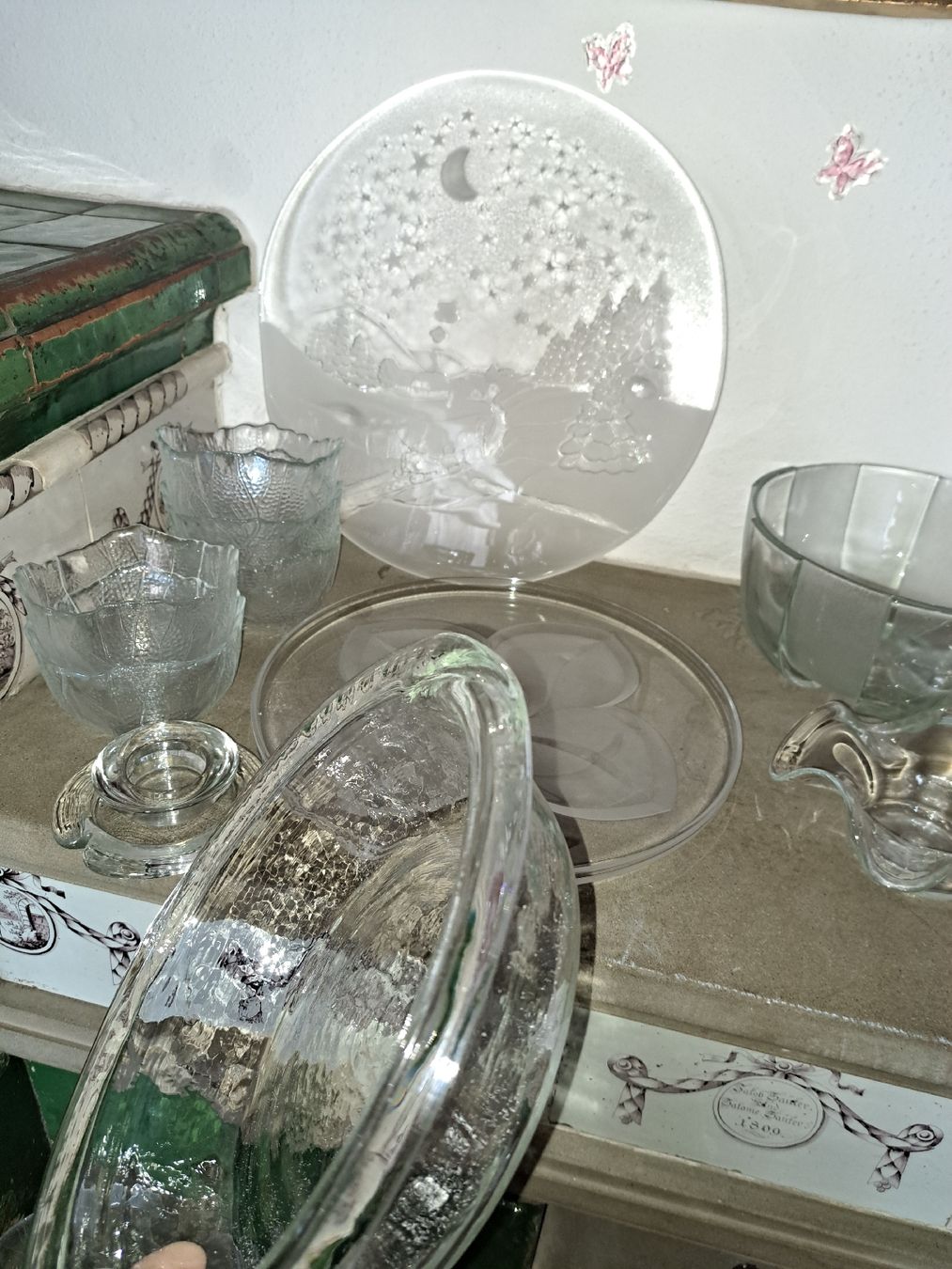 Set di piatti: Glas Geschirr Riesensammlung  – Usato da Kölliken venduto da Upcycling-by-Mc-TAM 2