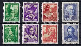 Pro Juventute 1934-1935 Katalog-Nr. J69-J76 ungebraucht *