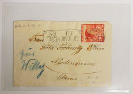 JB55) 1941 Juventute auf Brieflein Juventute Sonderstempel