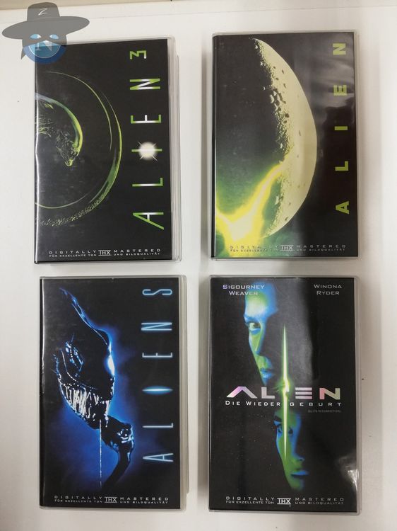 Alien VHS Set Alien Saga Box + Die Wiedergeburt ... 4 Filme (Gebraucht ...