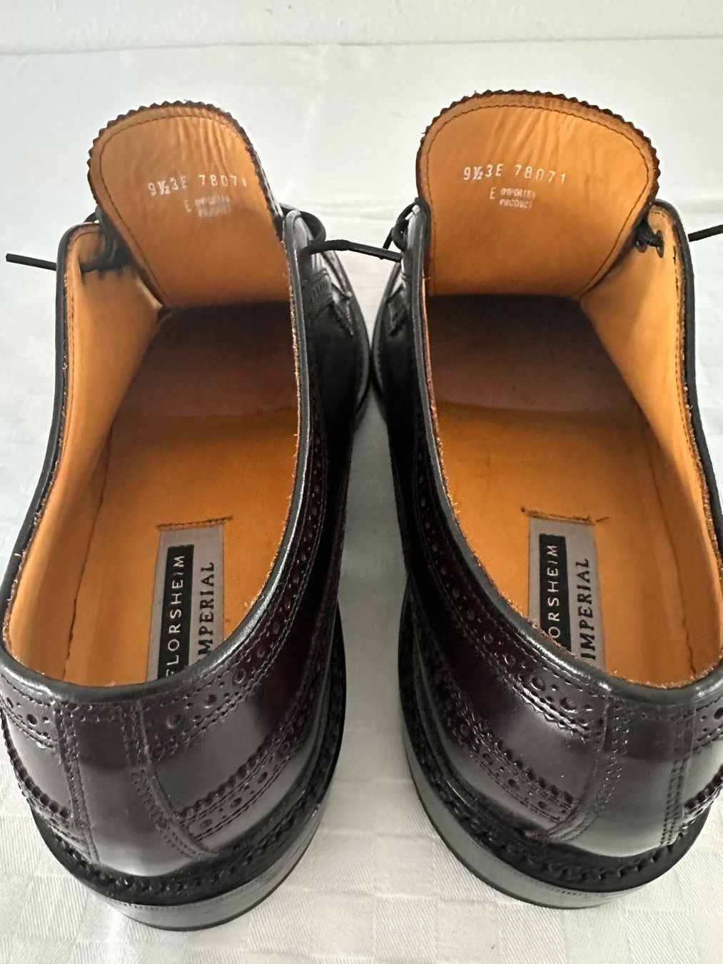 Scarpe da uomo: Florsheim Imperial Longwing Brogue Leder Gr. 9½ 3E – Nuovo (secondo la descrizione) da Zollikerberg venduto da maon1999 2