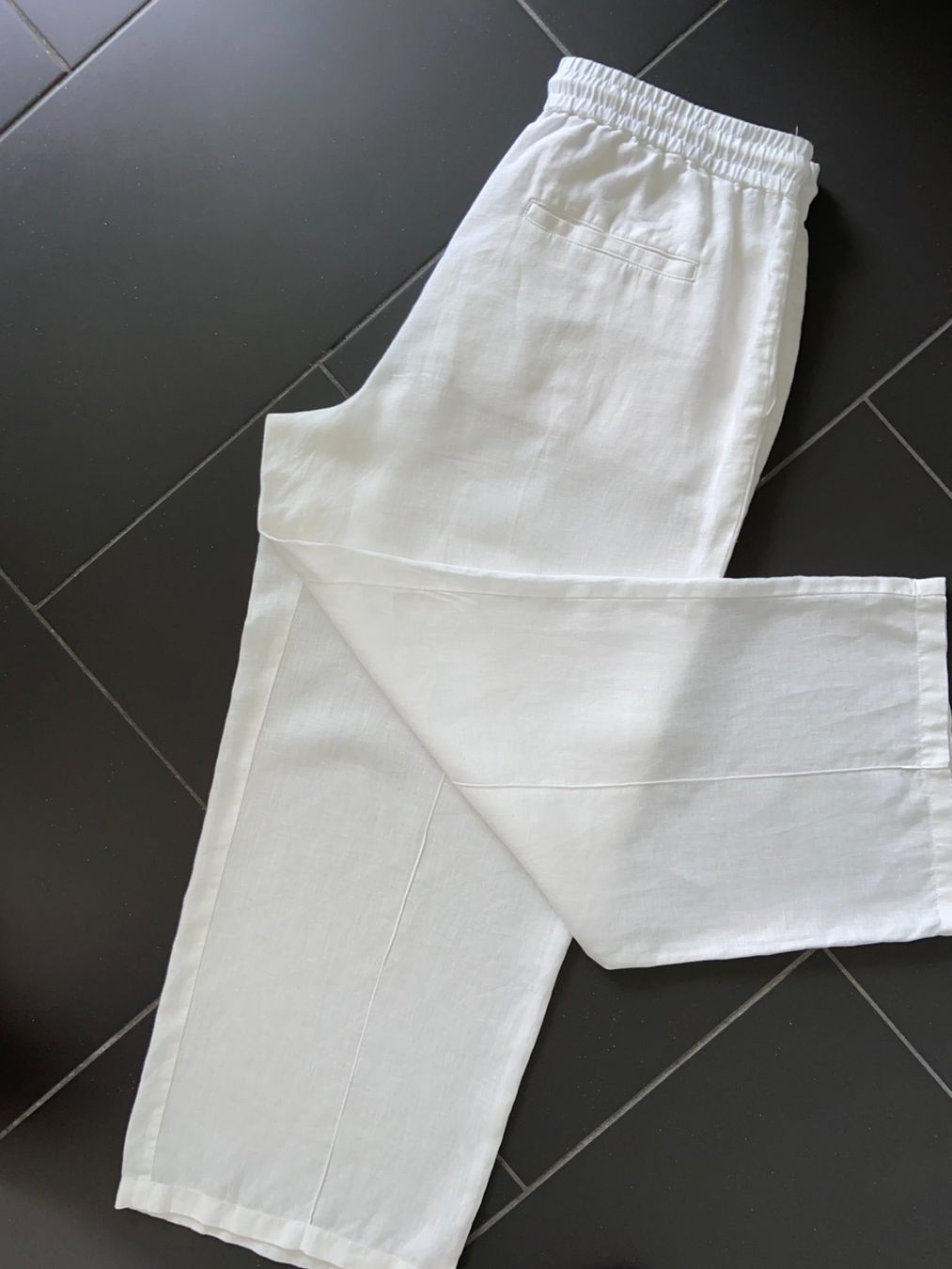 Pantaloni: Marc Aurel Leinenhose Gr.40, weiss, NEU – Nuovo (secondo la descrizione) da Lenzburg venduto da penelope012 1