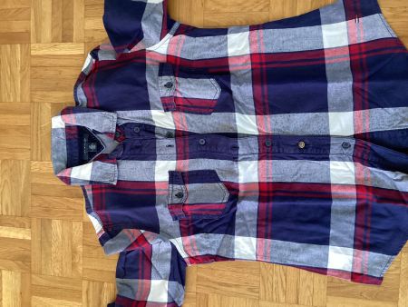 Tommy Hilfiger Hemd kariert blau rot Grösse S gebraucht