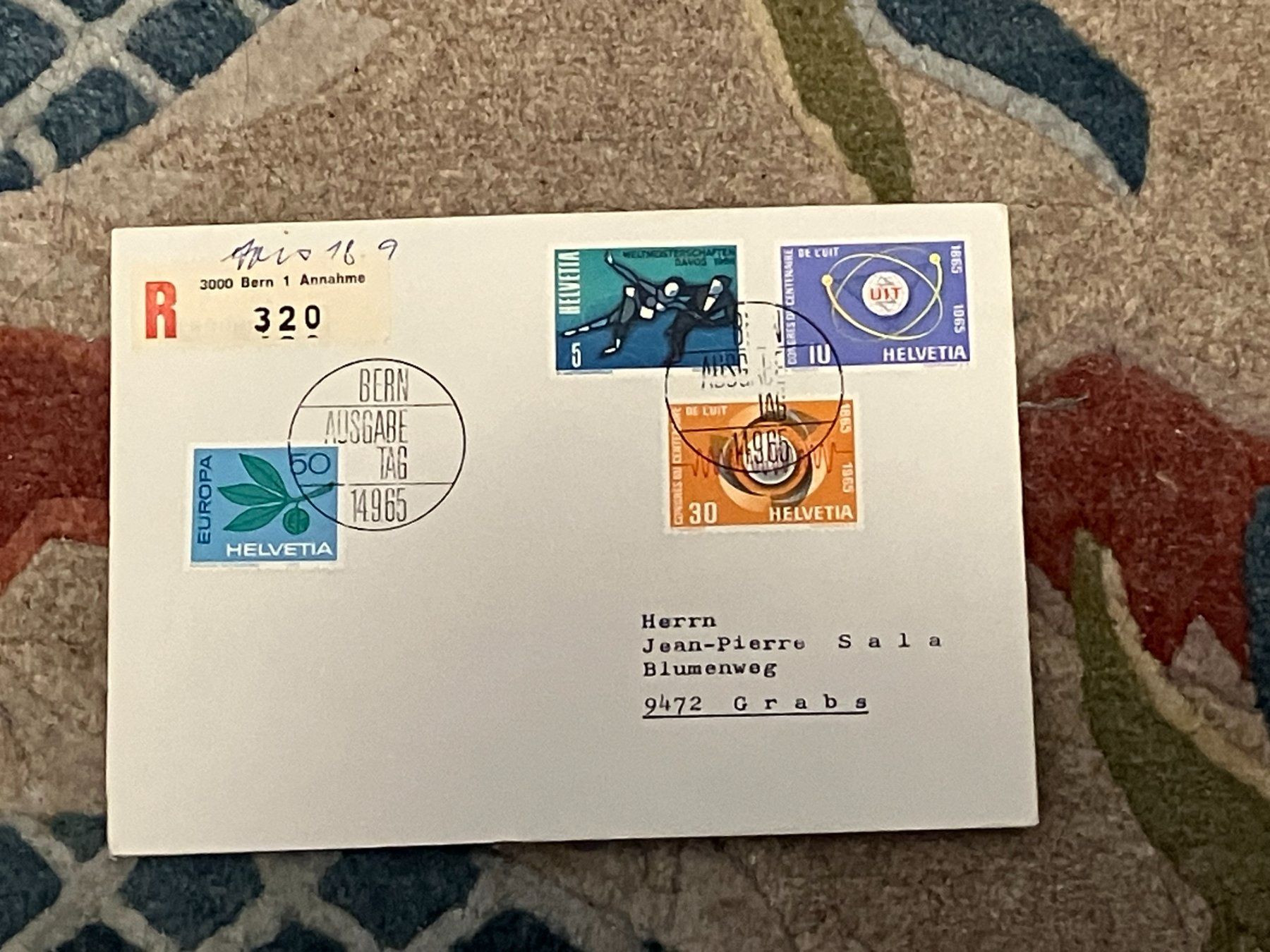 Alle Briefmarken: 1 Erstagsbrief CH Einschreiben 1965 – Neu (gemäss Beschreibung) aus Koblenz von Markenhimmel