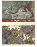 Postkarte 600 Jahre Morgarten Anniversaire de la bataille