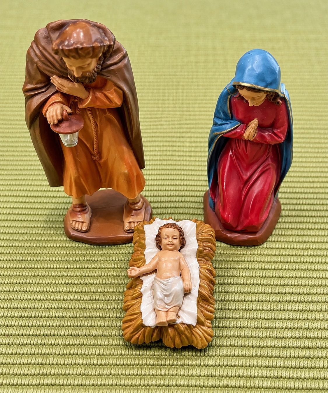 Tutte le decorazioni: Weihnachtskrippe mit Figuren, vermutlich 1950er-Jahre – Usato da Beckenried venduto da motu-matt 3