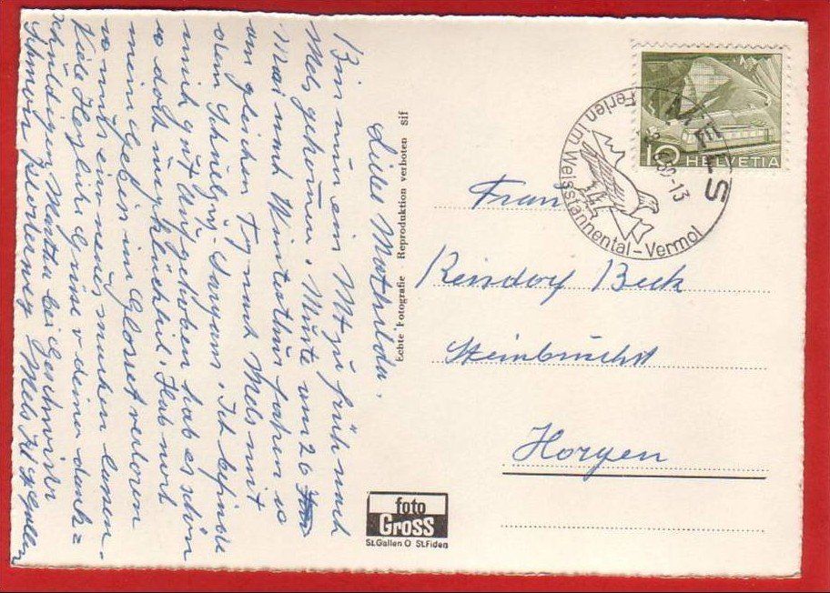 Cartoline postali: MELS, GROSSFORMAT – Usato da Grüningen venduto da Kartenlaube 1
