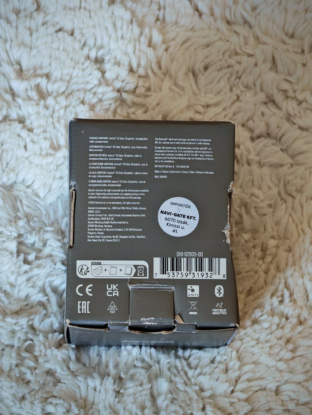 Garmin Smartwatch: Garmin Instinct 2X Solar mit Zubehör – Usato da Ehrendingen venduto da Drystara 2