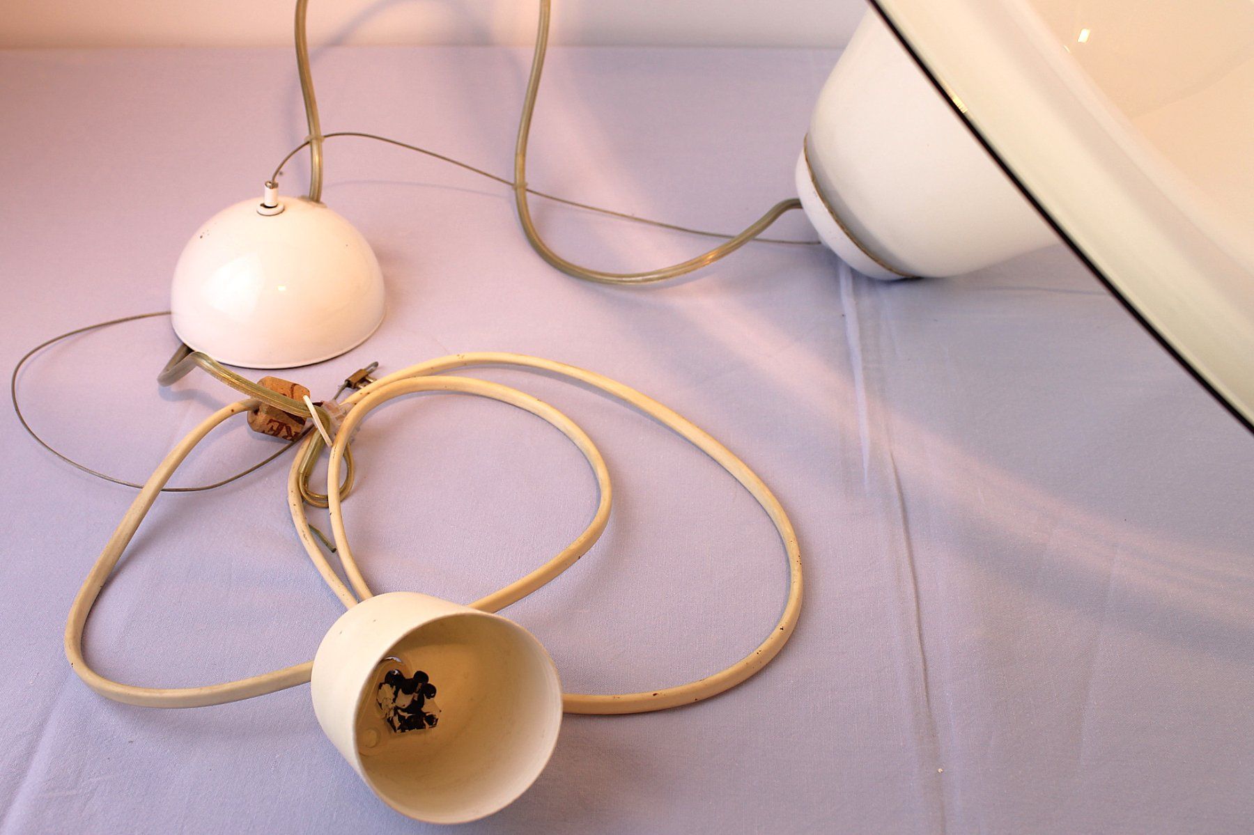 Lampadari & plafoniere: Vintage-Pendelleuchte aus Glas – Usato da Reinach BL venduto da bk_brockireinach 5
