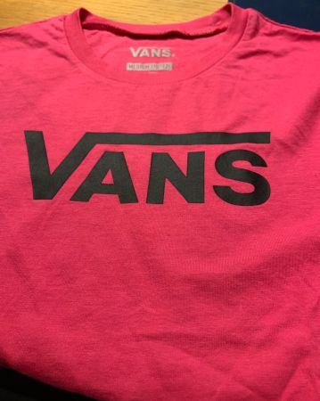 Pinkes Vans T-Shirt, Grösse M 10 - 12 Jahre