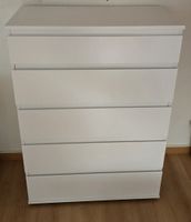 Kommode Weiss 5 Schubladen guter Zustand