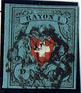 Tutti i francobolli: RAYONI > 526>RP 15II ZH-ROSETTE BEFUND – Usato da Rüschlikon venduto da Sualk1 1