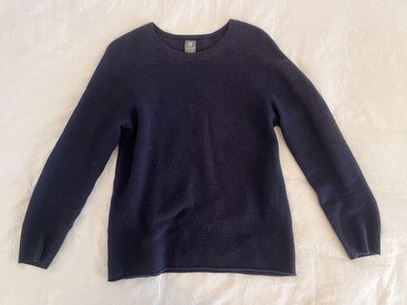 Cashmere Pullover, Marineblau, Gr. M