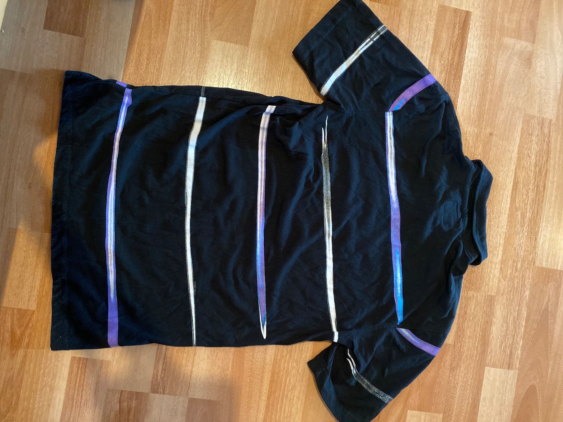 Fox T-shirt: Fox T-Shirt Gr. S schwarz mit Streifen – Usato da St.Gallen venduto da maierm01 1