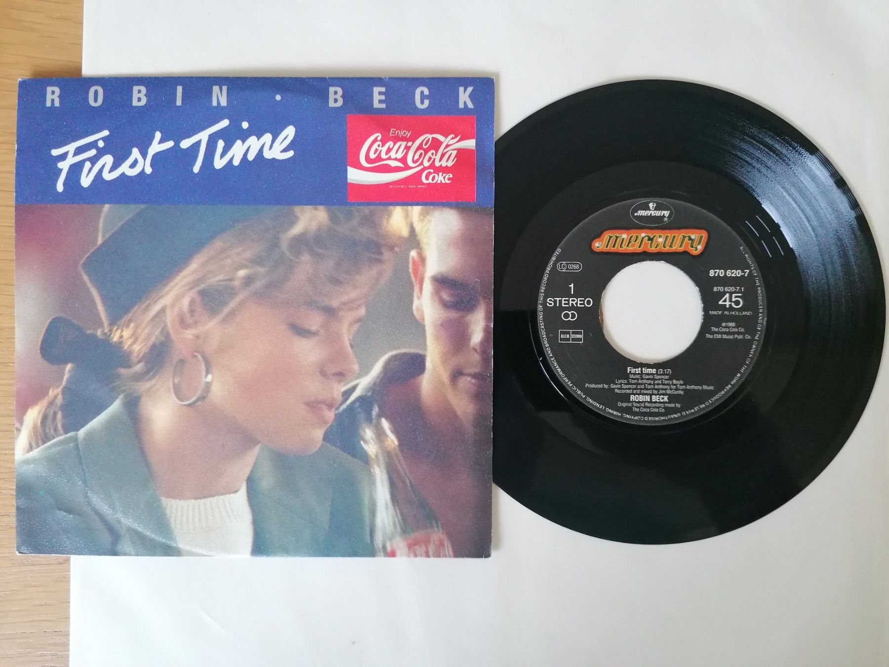 Dischi in vinile: Robin Beck - First Time - Single - Vinyl - 80er Jahre – Usato da Beinwil am See venduto da Funkthesizer