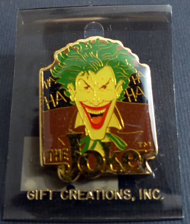 JOKER & BATMAN 1989 METAL PIN DC COMICS GIFT CREATION | Kaufen auf Ricardo